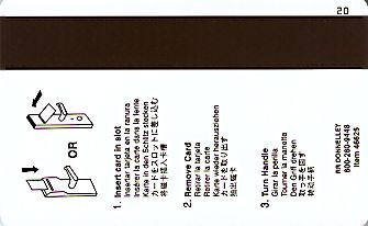 Hotel Keycard Comfort Inn & Suites Generic Back