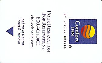 Hotel Keycard Comfort Inn & Suites Generic Front