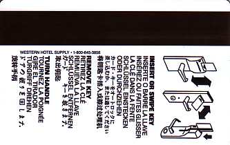 Hotel Keycard Comfort Inn & Suites Generic Back