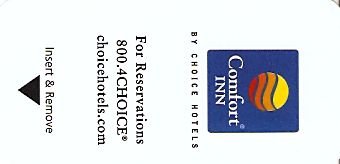 Hotel Keycard Comfort Inn & Suites Generic Front