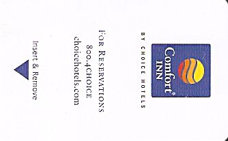 Hotel Keycard Comfort Inn & Suites Generic Front