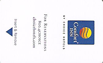 Hotel Keycard Comfort Inn & Suites Generic Front