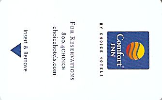Hotel Keycard Comfort Inn & Suites Generic Front