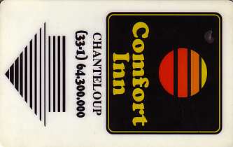 Hotel Keycard Comfort Inn & Suites Chanteloup France Front
