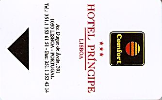 Hotel Keycard Comfort Inn & Suites Lisbon Portugal Front