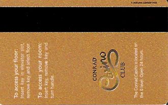Hotel Keycard Conrad Generic Back