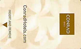 Hotel Keycard Conrad Bali Indonesia Front