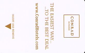 Hotel Keycard Conrad Bangkok Thailand Front