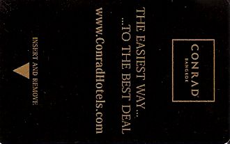 Hotel Keycard Conrad Bangkok Thailand Front