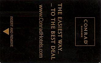 Hotel Keycard Conrad Bangkok Thailand Front