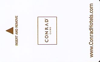 Hotel Keycard Conrad Cairo Egypt Front