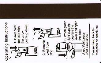 Hotel Keycard Conrad Dublin Ireland Back