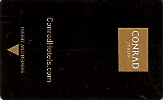 Hotel Keycard Conrad Dublin Ireland Front
