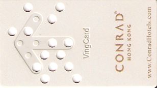 Hotel Keycard Conrad  Hong Kong Front