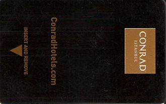 Hotel Keycard Conrad Istanbul Turkey Front