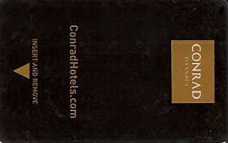 Hotel Keycard Conrad Istanbul Turkey Front