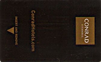 Hotel Keycard Conrad Istanbul Turkey Front