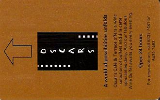 Hotel Keycard Conrad  Singapore Front