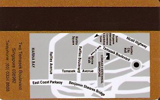 Hotel Keycard Conrad  Singapore Back