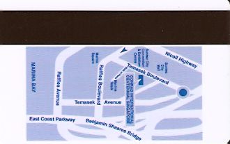 Hotel Keycard Conrad  Singapore Back