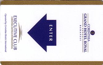 Hotel Keycard Corinthia Budapest Hungary Front
