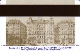 Hotel Keycard Corinthia Budapest Hungary Back