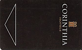Hotel Keycard Corinthia Budapest Hungary Front