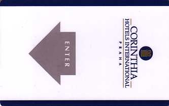 Hotel Keycard Corinthia Prague Czech Republic Front