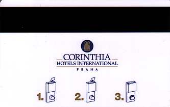 Hotel Keycard Corinthia Prague Czech Republic Back