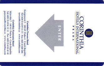 Hotel Keycard Corinthia Prague Czech Republic Front