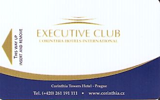 Hotel Keycard Corinthia Prague Czech Republic Front