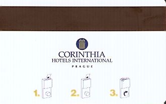 Hotel Keycard Corinthia Prague Czech Republic Back