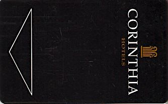 Hotel Keycard Corinthia Prague Czech Republic Front
