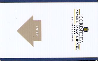 Hotel Keycard Corinthia St Petersburg Russian Federation Front