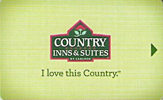 Hotel Keycard Country Inns & Suites Generic Front
