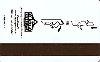 Hotel Keycard Country Inns & Suites Generic Back