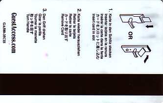 Hotel Keycard Country Inns & Suites Generic Back