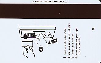 Hotel Keycard Crowne Plaza Generic Back