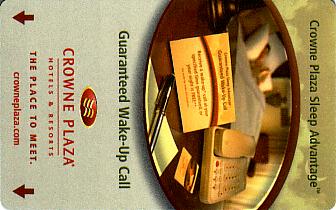 Hotel Keycard Crowne Plaza Generic Front
