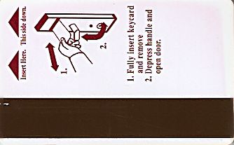 Hotel Keycard Crowne Plaza Generic Back