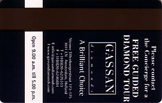 Hotel Keycard Crowne Plaza Amsterdam Netherlands Back