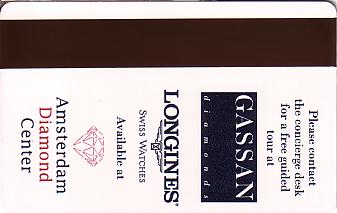 Hotel Keycard Crowne Plaza Amsterdam Netherlands Back