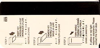 Hotel Keycard Crowne Plaza Atlanta U.S.A. Back