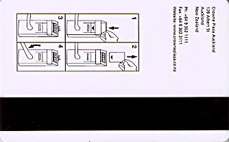 Hotel Keycard Crowne Plaza Auckland New Zealand Back