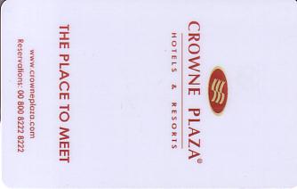 Hotel Keycard Crowne Plaza Bratislava Slovakia Front