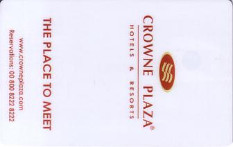 Hotel Keycard Crowne Plaza Bratislava Slovakia Front