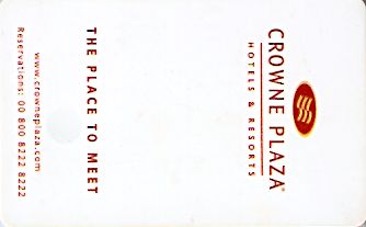 Hotel Keycard Crowne Plaza Bratislava Slovakia Front