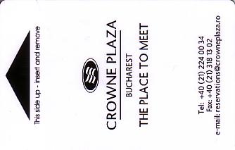 Hotel Keycard Crowne Plaza Bucharest Romania Front