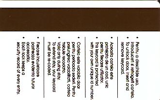 Hotel Keycard Crowne Plaza Bucharest Romania Back