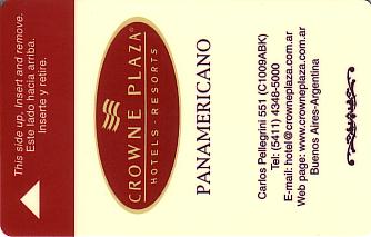 Hotel Keycard Crowne Plaza Buenos Aires Argentina Front